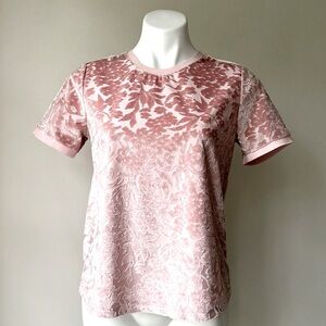 🌼 a . new day by Target Dusty Rose Crushed Velvet Floral Tee, S